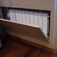 Hinged screen radiator