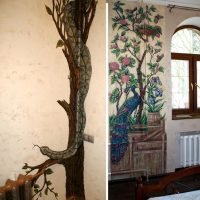 Examples of artistic decoration of heating pipes