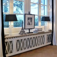 Window sill decoration in a private house