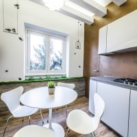 Dining area in a modern apartment