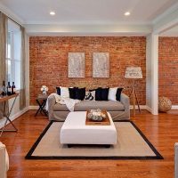 Polished natural wood floor