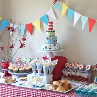 Table setting for a children's birthday