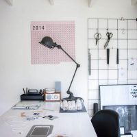 Pink calendar on a white wall