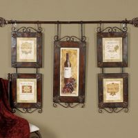 Natural wood frames