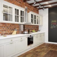 Linear kitchen unit