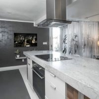 Marble Countertop Kitchen Island