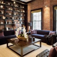 Tall bookcase in the living room