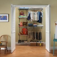 Open hanger in the pantry of a small apartment