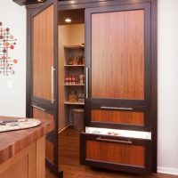 Stylish doors to the pantry