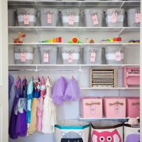 Small pantry in the bedroom of a teenage girl