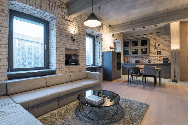 Design of a modern loft apartment