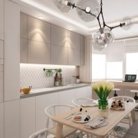 Kitchen design in a modern kopeck piece