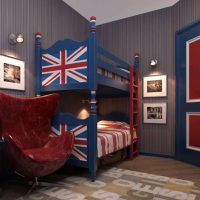 Bunk bed in a children's room