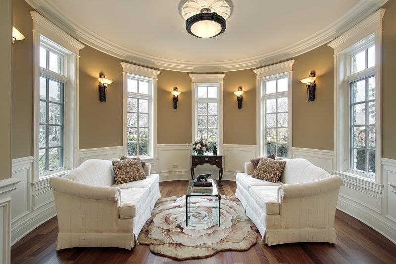 Two sofas in the living room of a private house