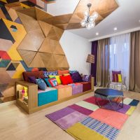 Bright interior of a modern living room