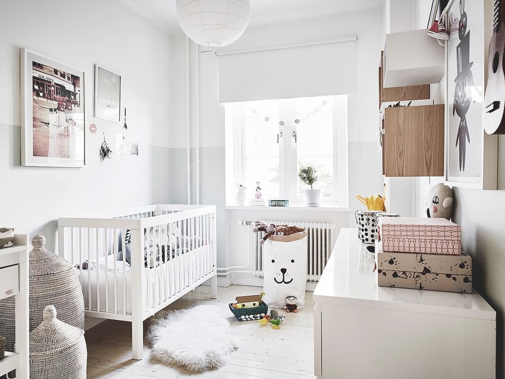 Scandinavian style children's room interior