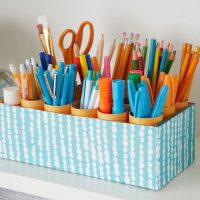 Shoe Box Pencil Organizer