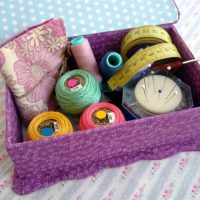 DIY thread box decor