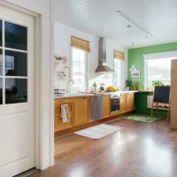 Front door of a Scandinavian-style private home