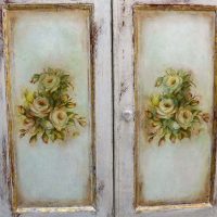 Decoupage cabinet doors