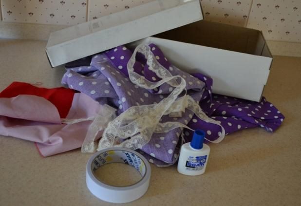 Materials for decorating shoe boxes