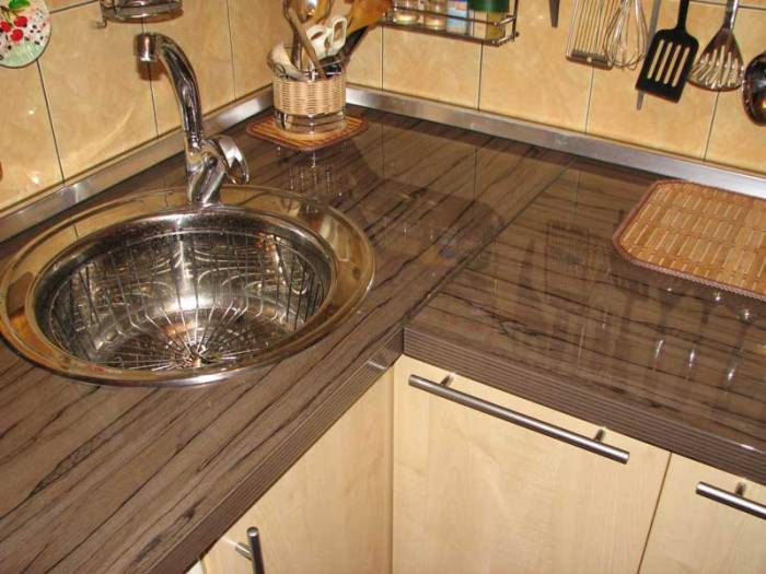 Jenis countertops untuk dapur.