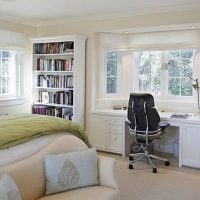 Chic bedroom design with balcony