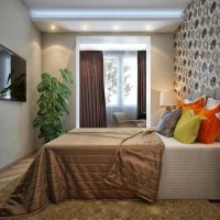 Chic bedroom design with balcony