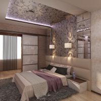 Chic bedroom design with balcony