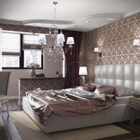 Chic bedroom design with balcony