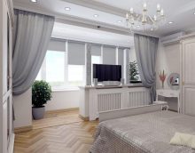 chambre design avec balcon