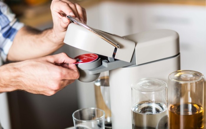 Coffee machine on pods.