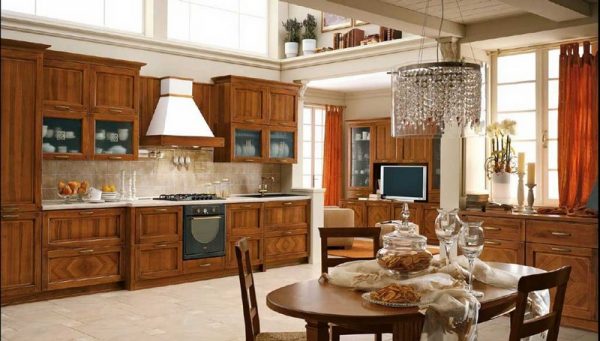 Dark Walnut Kitchen Cabinets