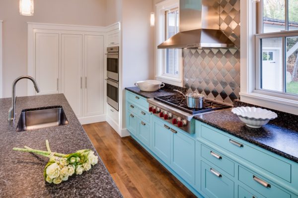 Kitchen with MDF countertop