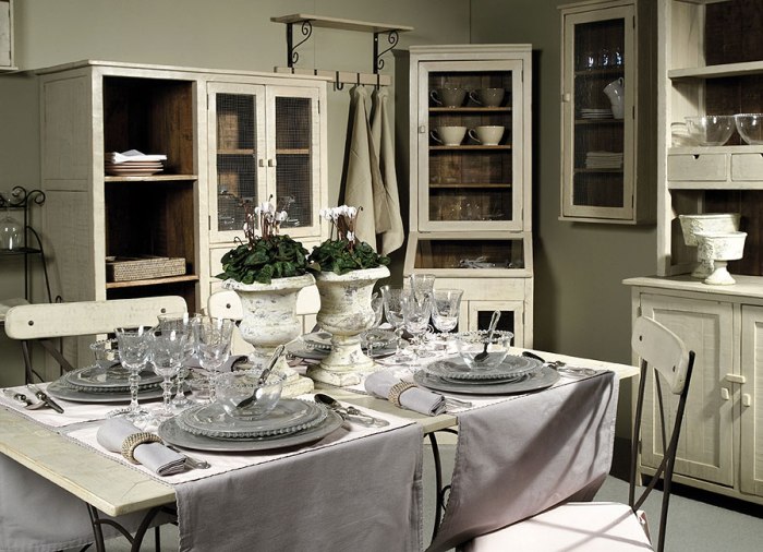 Antique corner kitchen sideboard.