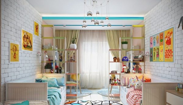 Bedroom for a boy and a girl