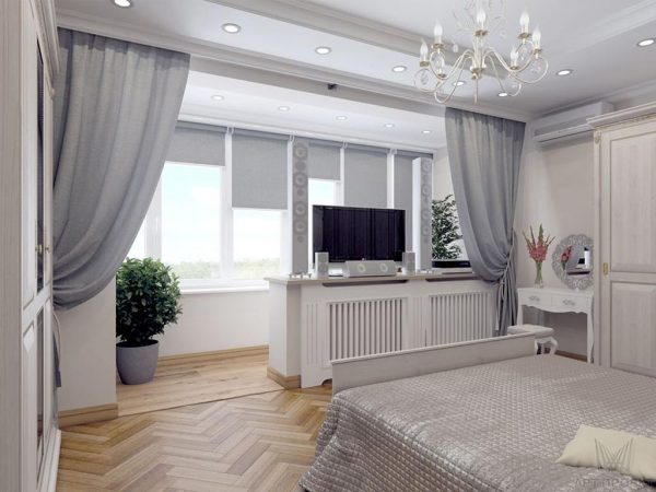 Balcony loggia - continuation of the bedroom