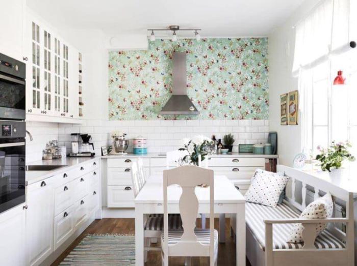 Sofa in the kitchen of provence.