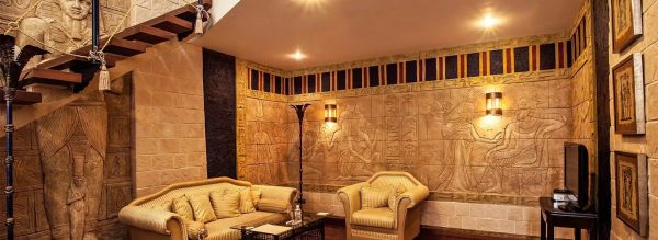 Allows you to give the living room a sense of luxury and wealth in which the ancient pharaohs lived