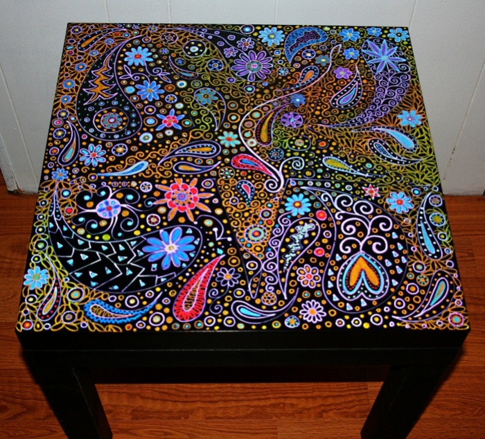 Decor table surface.